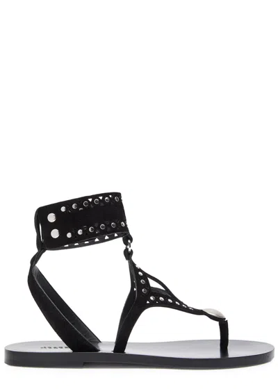 Isabel Marant Étoile Edil Studded Brushed Suede Sandals