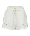 Isabel Marant Étoile Elastic Waist Shorts In White