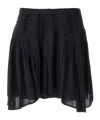 Isabel Marant Étoile Jorena Asymmetric-hem Mini Skirt In Black