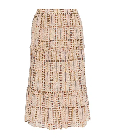 Isabel Marant Étoile Elastic Waist Skirt In Nude