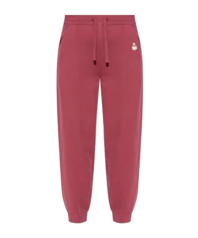 Isabel Marant Étoile Elastic Waist Sweatpants In Red