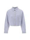 Isabel Marant Étoile Eliora Striped Shirt In Azure