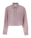 Isabel Marant Étoile Eliora Cropped Shirt In Nude