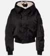 Isabel Marant Étoile Elisa Hooded Bomber Jacket In Black