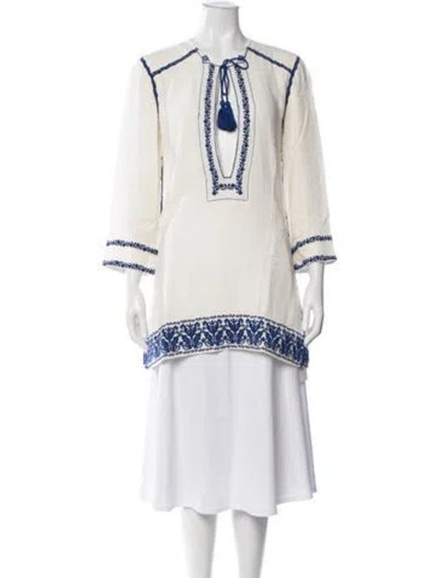 Pre-owned Isabel Marant Étoile Embroidered Accent Cover-up In Neutrals