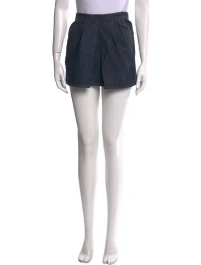 Pre-owned Isabel Marant Étoile Embroidered Accent Mini Skirt In Blue