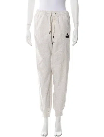 Pre-owned Isabel Marant Étoile Embroidered Accent Sweatpants In Neutral