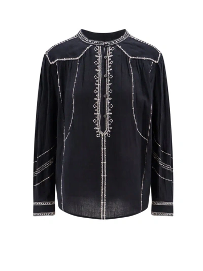 Isabel Marant Étoile Embroidered Long In Black
