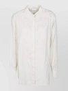 ISABEL MARANT ÉTOILE EMBROIDERED MANDARIN COLLAR LONG SLEEVE TOP