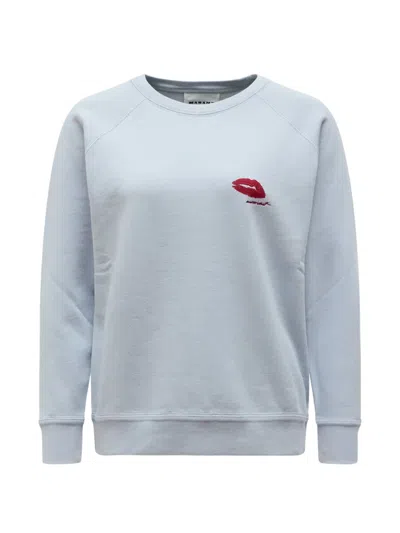 Isabel Marant Étoile Embroidered Sweatshirt In Blue