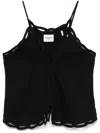 Isabel Marant Étoile Isabel Marant Etoile Embroidered Black Tomeki Tank Top In ブラック