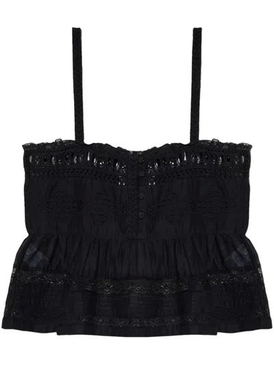 ISABEL MARANT ÉTOILE EMBROIDERED TOP