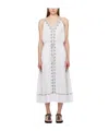 Isabel Marant Étoile Embroidered V-neck Dress In White