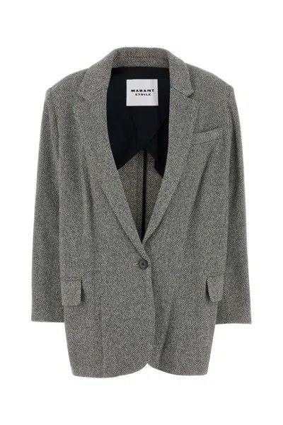 Isabel Marant Étoile Isabel Marant Etoile Embroidered Wool Blend Cikaito Blazer In Printed