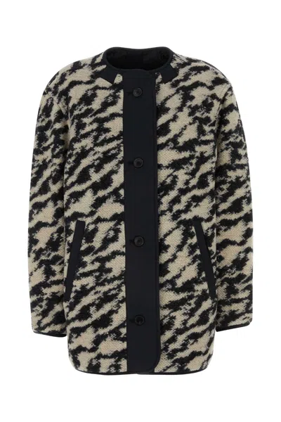ISABEL MARANT ÉTOILE EMBROIDERED WOOL BLEND FERMELIA REVERSIBLE JACKET