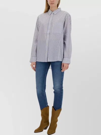 Isabel Marant Étoile "esola" Striped Collared Shirt Pocket