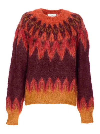 ISABEL MARANT ÉTOILE ETOILE BURGUNDY NATANIA SWEATER