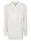 Isabel Marant Étoile Embroidered Mandarin Collar Long Sleeve Top In Beige