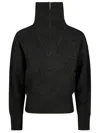 Isabel Marant Étoile Isabel Marant Etoile Woman Charcoal Stretch Wool Blend Laranne Sweater In Gray