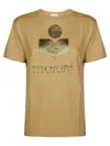 Isabel Marant Étoile Zewel Short Sleeve Crew Neck Top In Brown