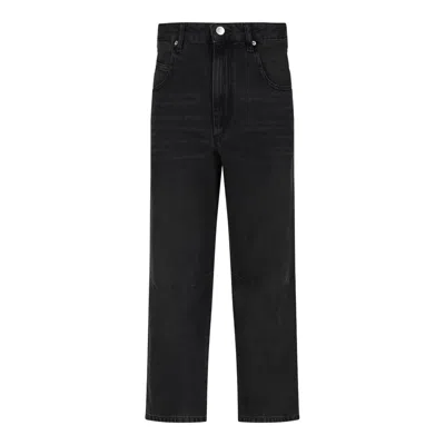 Isabel Marant Étoile Isabel Marant Etoile Faded Black Cotton Trousers