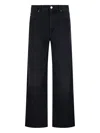 Isabel Marant Étoile High-rise Straight Leg Jeans With Belt Loops In Black