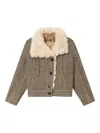Isabel Marant Étoile Fadia Check Jacket In Brown
