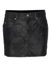Isabel Marant Étoile Tailored Skirts With Pockets And Textured Finish In Black