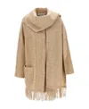 Isabel Marant Étoile Marant Etoile Faty Fringed Coat In Nude