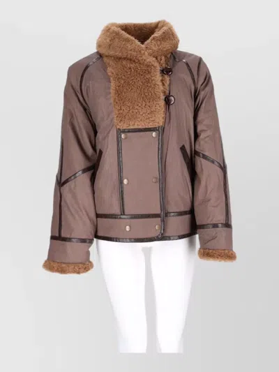 Isabel Marant Étoile Faux Fur Coat In Brown