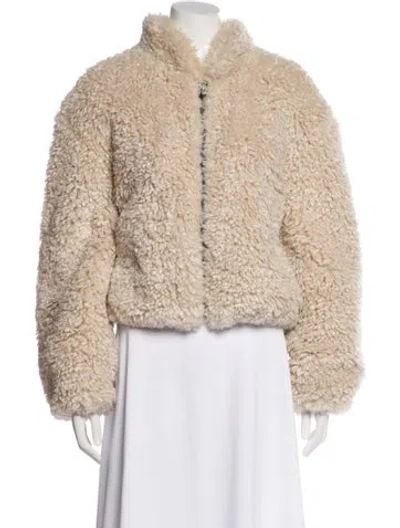 Pre-owned Isabel Marant Étoile Faux Fur Coat In Neutral