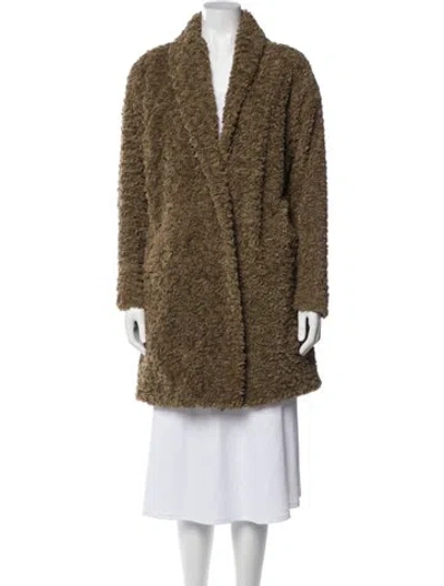 Pre-owned Isabel Marant Étoile Faux Fur Faux Fur Coat In Brown