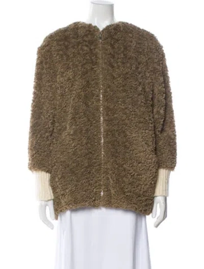 Pre-owned Isabel Marant Étoile Faux Fur Jacket In Brown