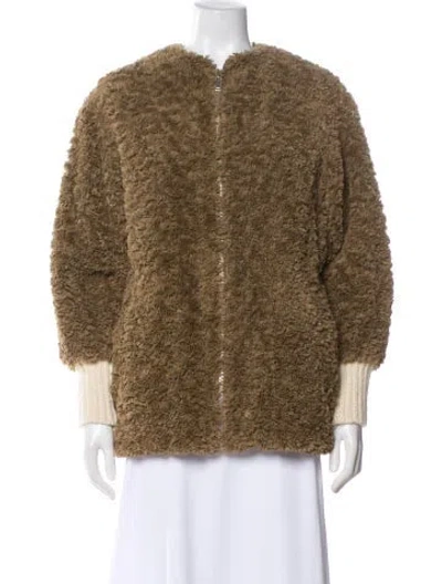 Pre-owned Isabel Marant Étoile Faux Fur Jacket In Neutral