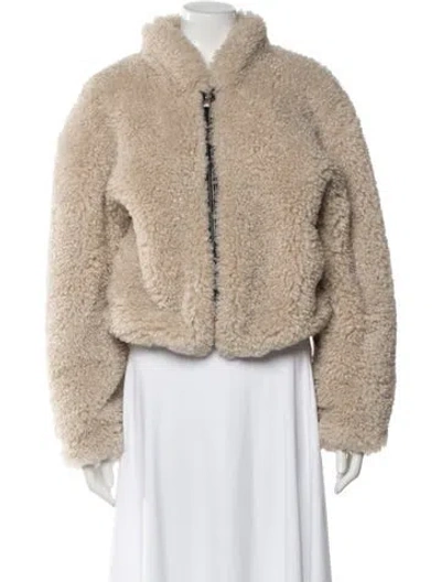 Pre-owned Isabel Marant Étoile Faux Fur Jacket In Neutral