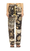 Isabel Marant Étoile Fedora Mixed Print Cotton Pants In Multi