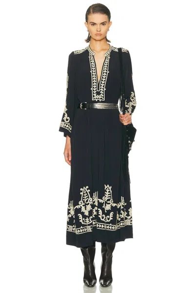 Isabel Marant Étoile Long Sleeve Dress In Black