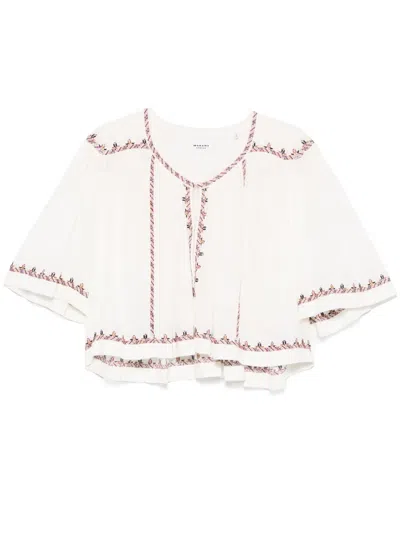 Isabel Marant Étoile Felicity Blouse In Neutrals