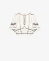Isabel Marant Étoile Top Felicity In Ecru-ochre