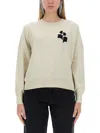 Isabel Marant Étoile Marant Etoile Marisans Sweater With Logo Intarsia In Grey