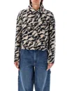 Isabel Marant Étoile Isabel Marant Etoile Womens Black Beige Ferida Cropped Wool-blend Jacket