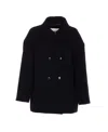 Isabel Marant Étoile Double-breasted Coat With Notched Lapels And Front Pockets