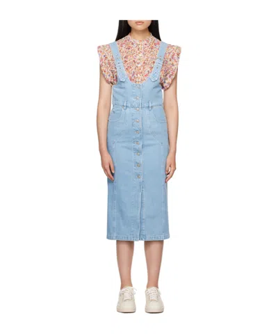 Isabel Marant Étoile Filipine Denim Dress In Blue