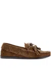 Isabel Marant Étoile Fitza Fringed Suede Loafers In Brown