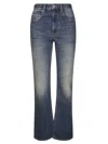 Isabel Marant Étoile Pocketed Trousers With Loops And Stitching In Blue