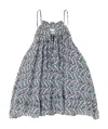 Isabel Marant Étoile Flared Floral Sleeveless Blouse In Gray