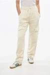 Isabel Marant Etoile Fleeced-cotton Peorana Cargo Joggers In White