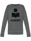 Isabel Marant Étoile Flocked-logo Sweatshirt In Grey