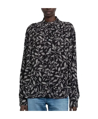 Isabel Marant Étoile Floral-print Blouse In Black