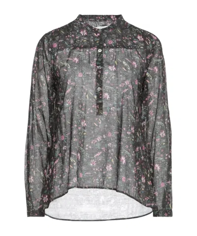 Isabel Marant Étoile Floral Print Cover-up In Black